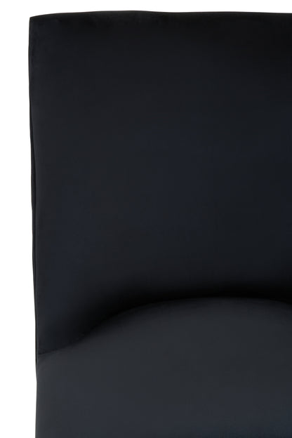 South Kensi Townhouse Black Velvet Dining Chair