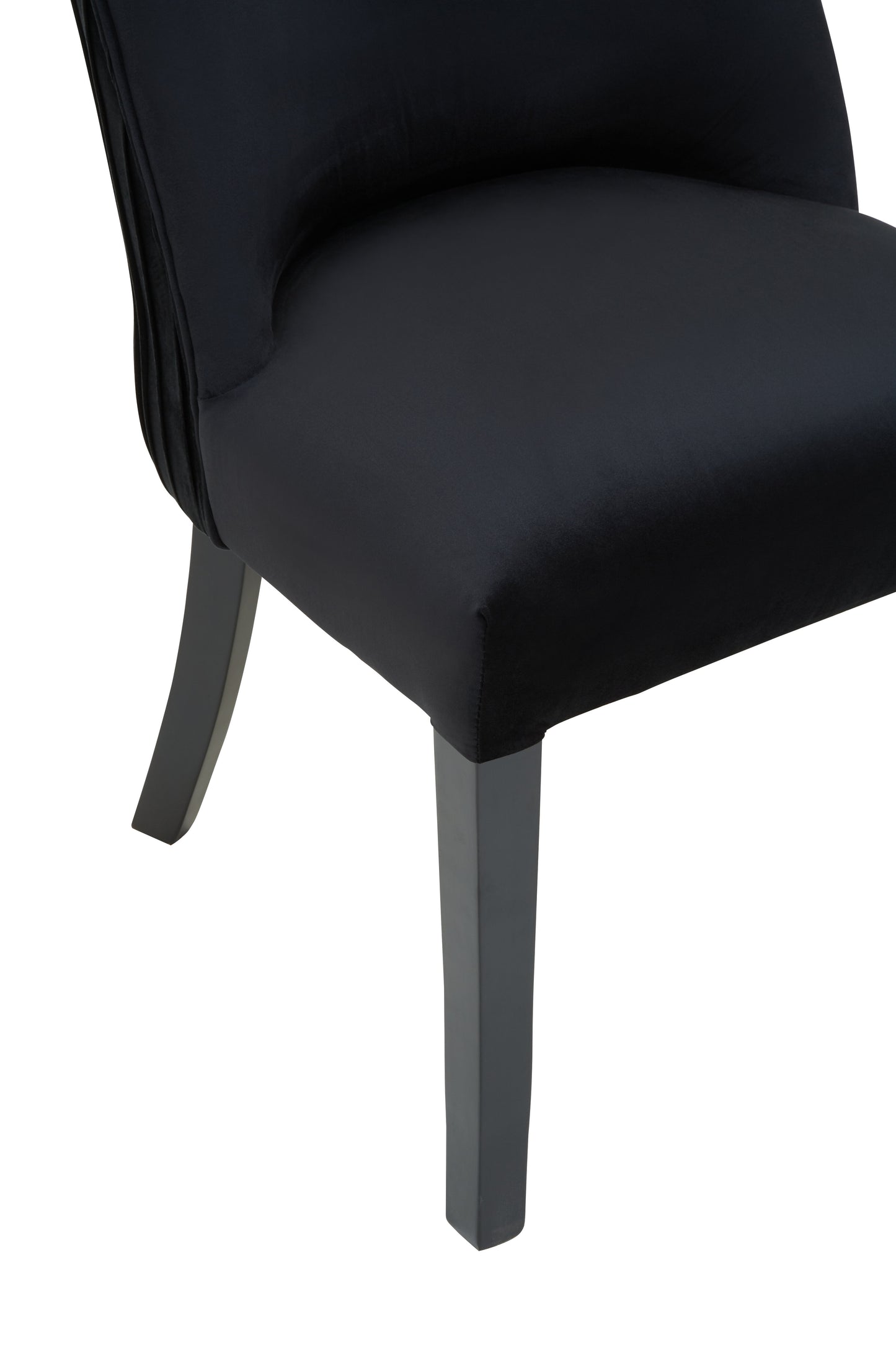 South Kensi Townhouse Black Velvet Dining Chair