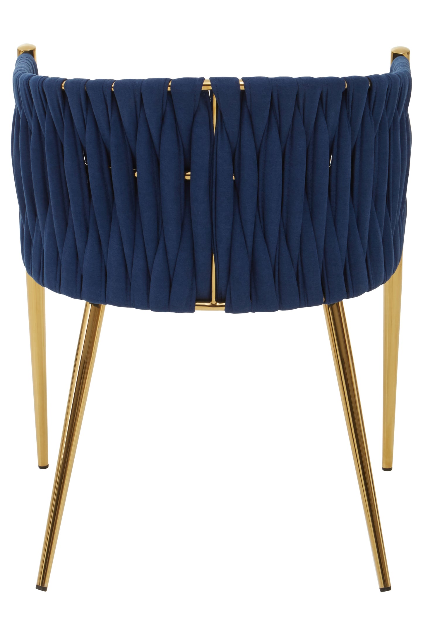 Gild Blue Dining Chair With Woven Back