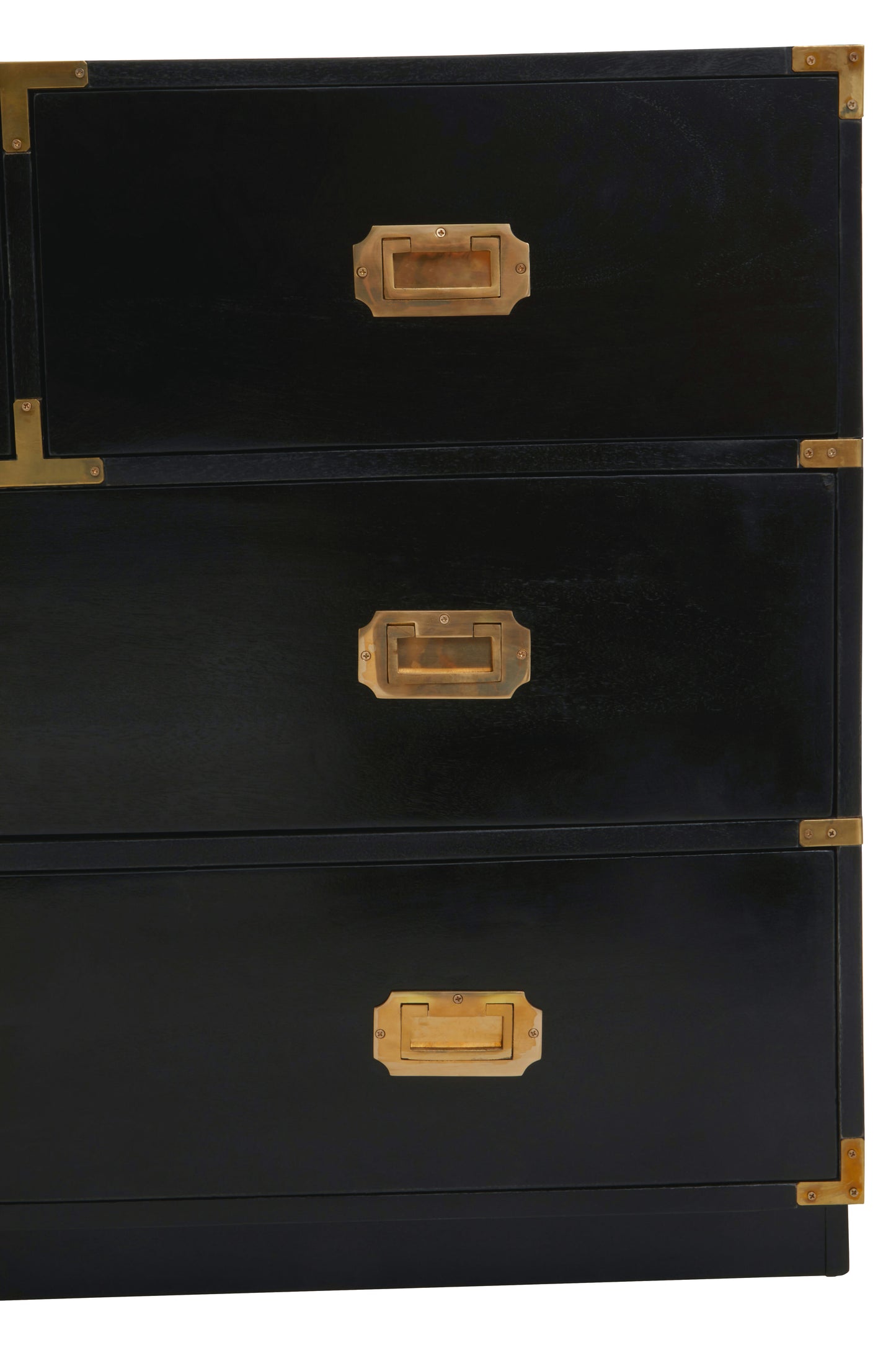 Sarta Four Drawer Black Mango Wooden Chest