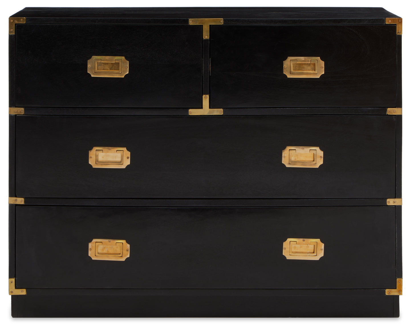 Sarta Four Drawer Black Mango Wooden Chest