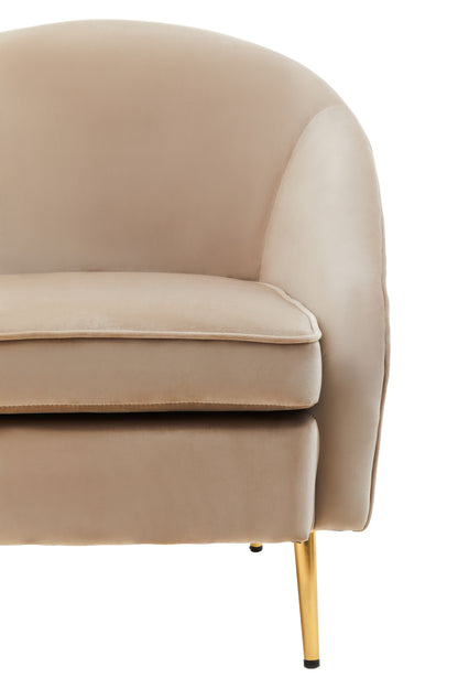 Jasmeen Mink Velvet Armchair