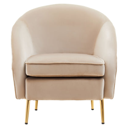 Jasmeen Mink Velvet Armchair