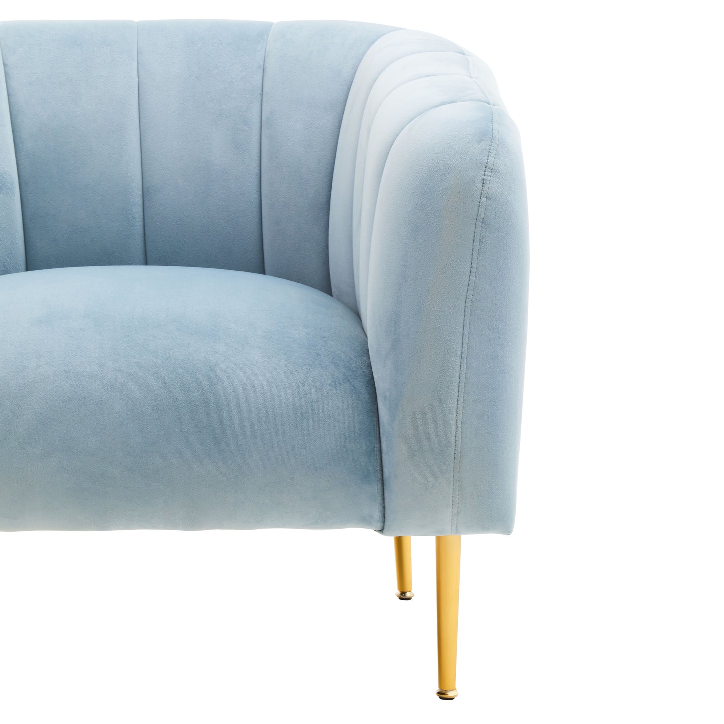 Jasmeen Blue Velvet Armchair