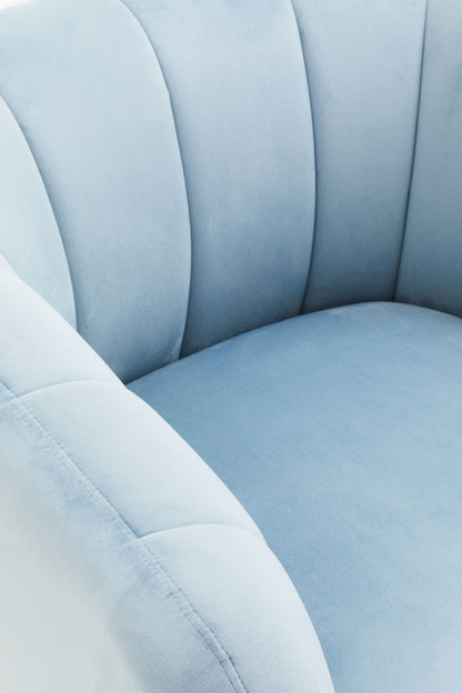 Jasmeen Blue Velvet Armchair