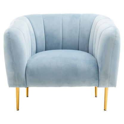 Jasmeen Blue Velvet Armchair