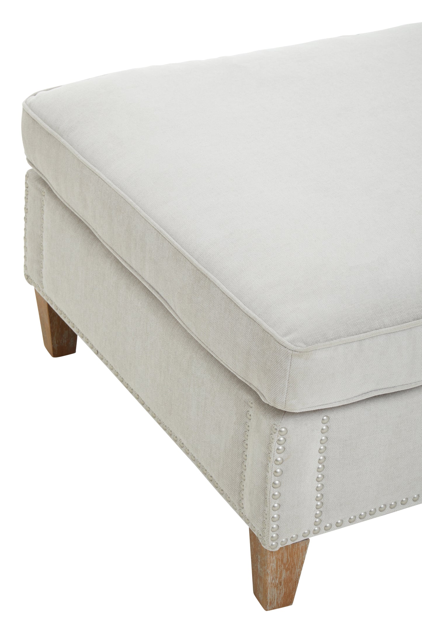 Suttan Grey Fabric Footstool