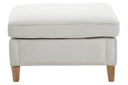 Suttan Grey Fabric Footstool