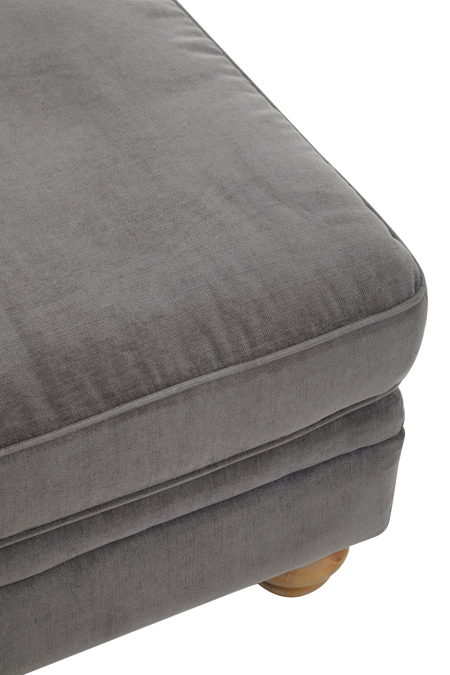 Spenca Grey Fabric Footstool