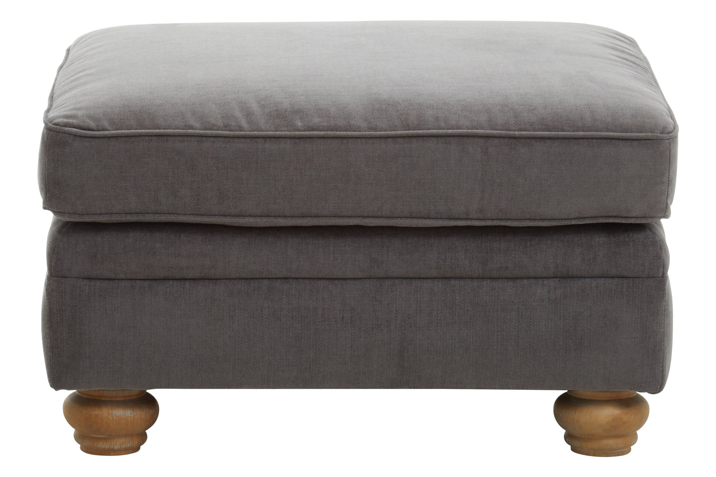 Spenca Grey Fabric Footstool