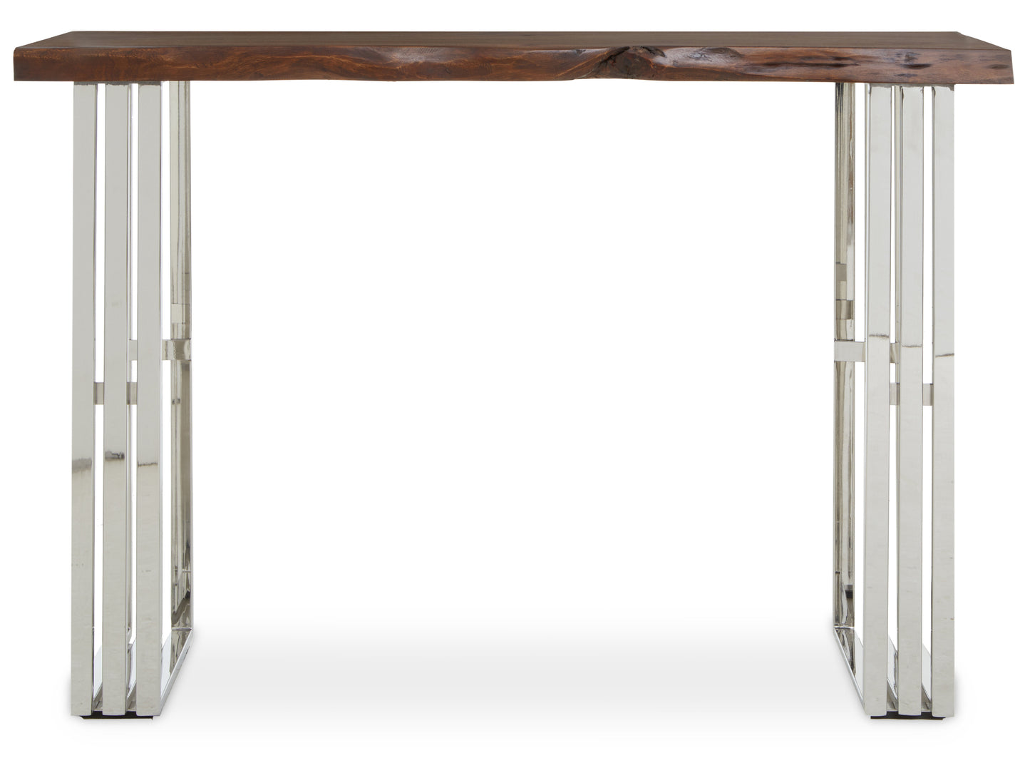 Hample Natural And Silver Console Table