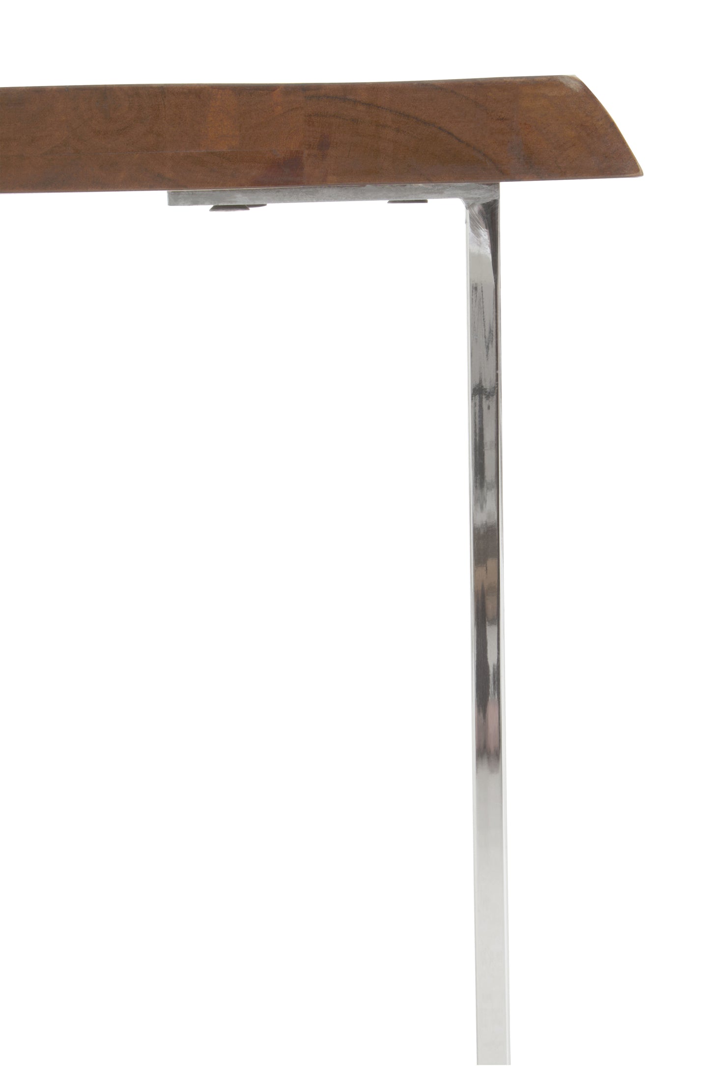 Hample Natural And Silver Small Console Table