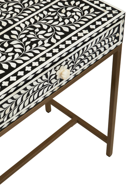 Fusi Console Table With Gold Finish Legs