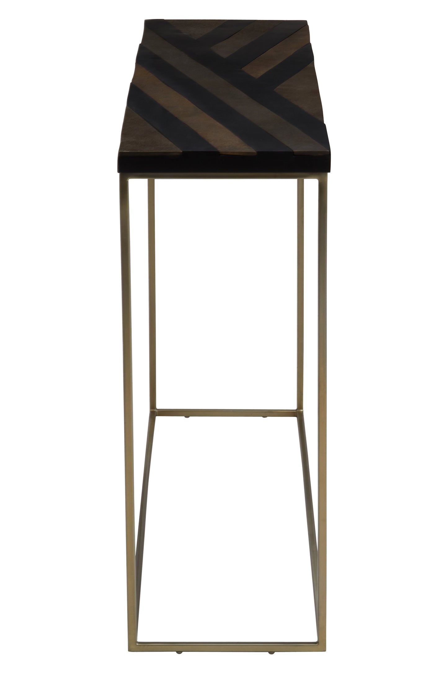 Iris Black And Gold Console Table