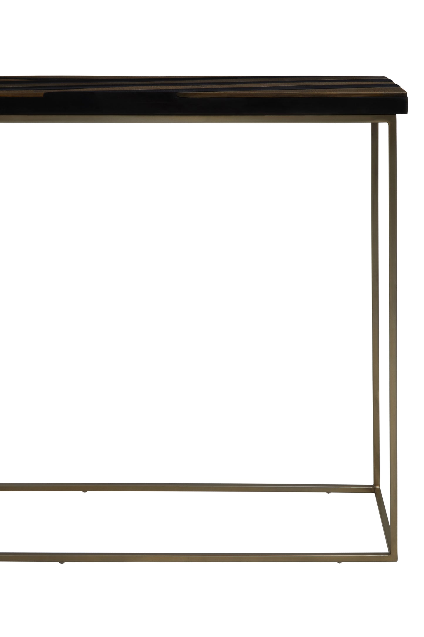 Iris Black And Gold Console Table