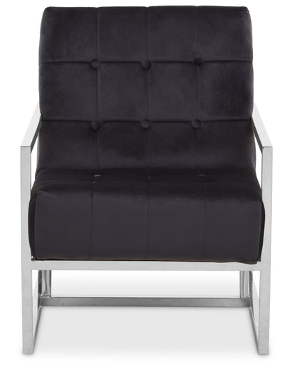 Lana Black Velvet Chair