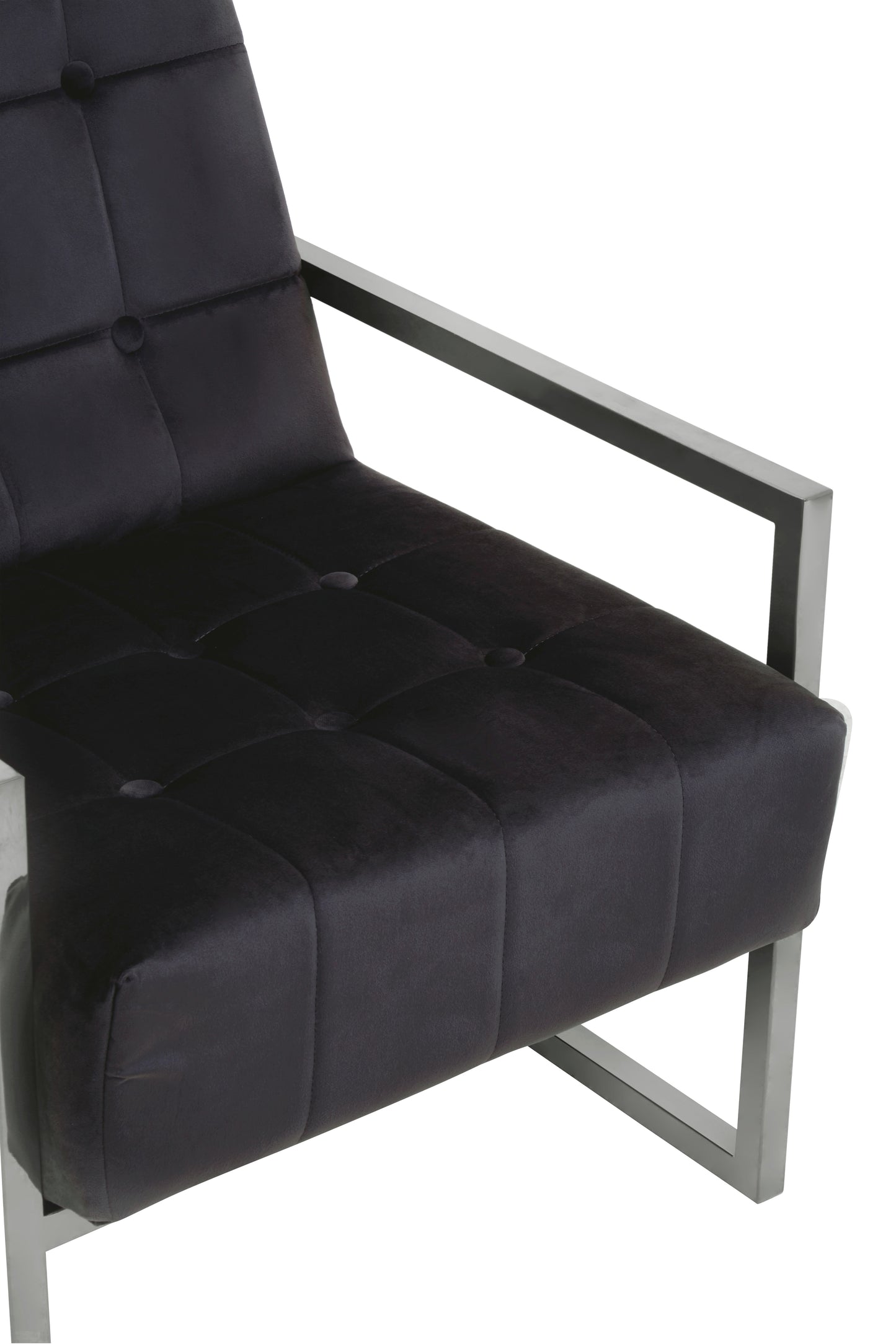 Lana Black Velvet Chair