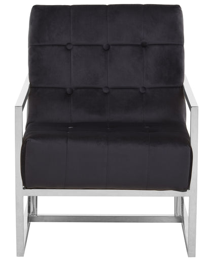 Lana Black Velvet Chair