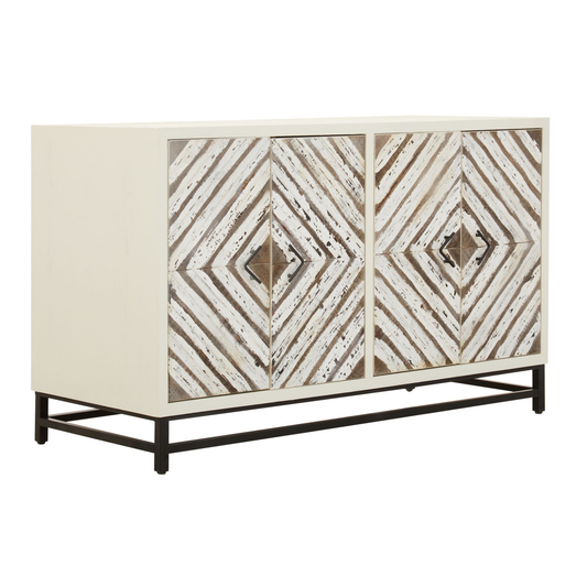 Lombo Wood Pattern Sideboard