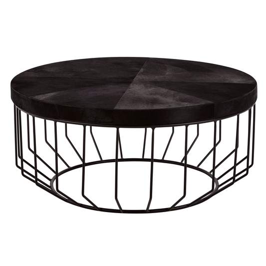 Kensi Townhouse Hair On Hide Round Coffee Table