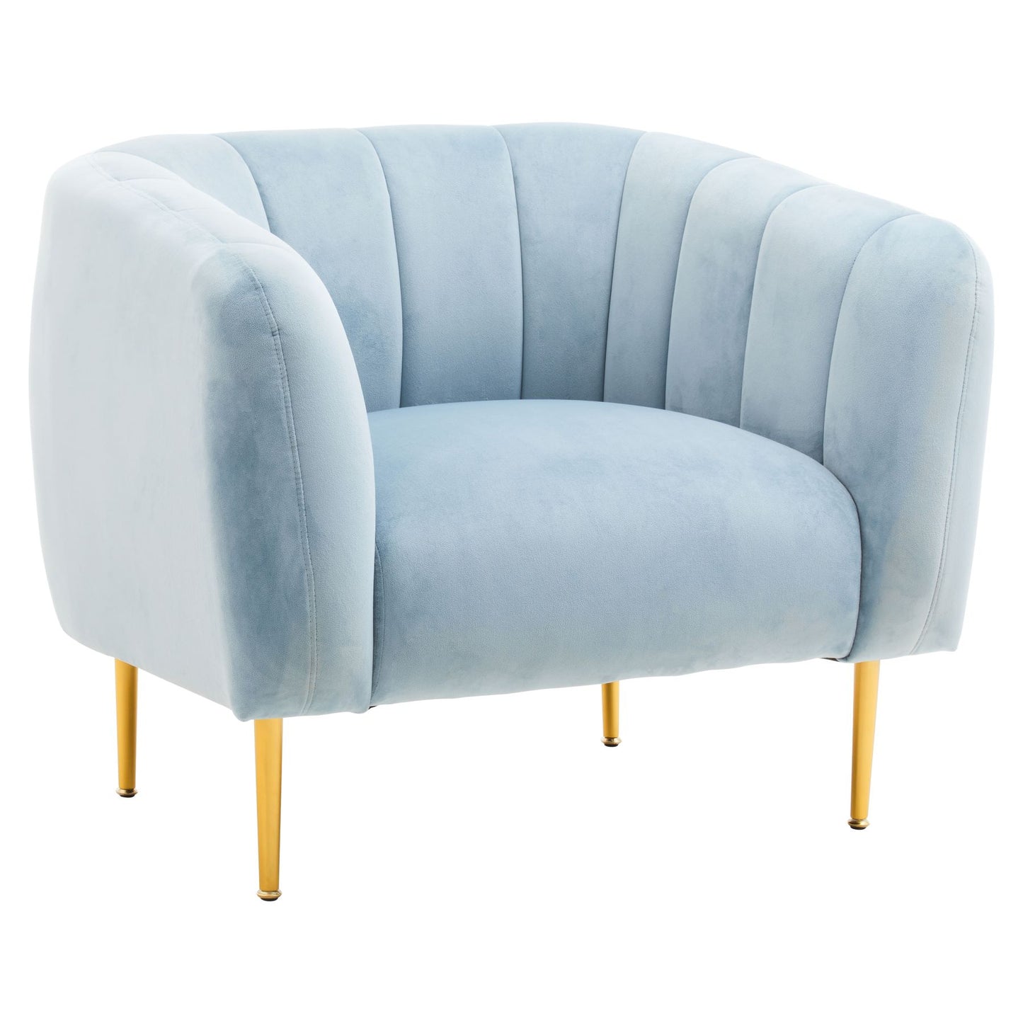 Jasmeen Blue Velvet Armchair