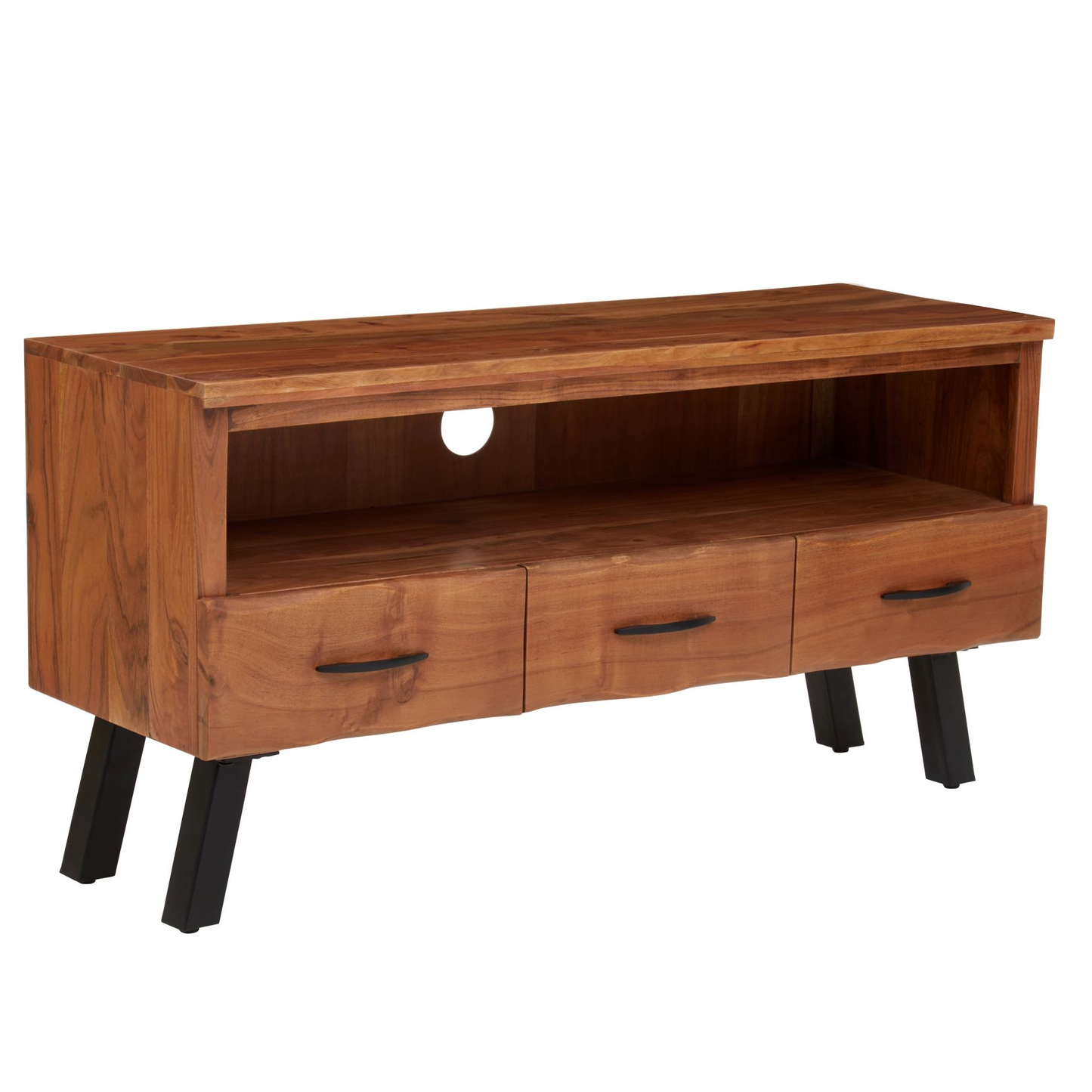 Nashi 3 Drawer Acacia Media Unit