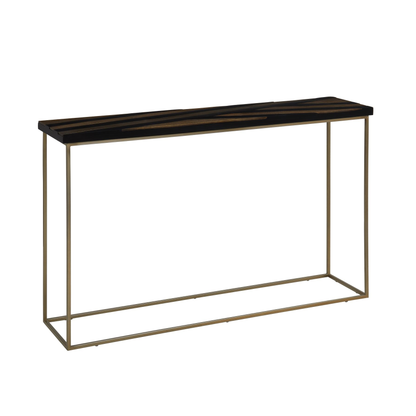 Iris Black And Gold Console Table