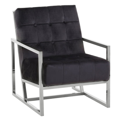 Lana Black Velvet Chair