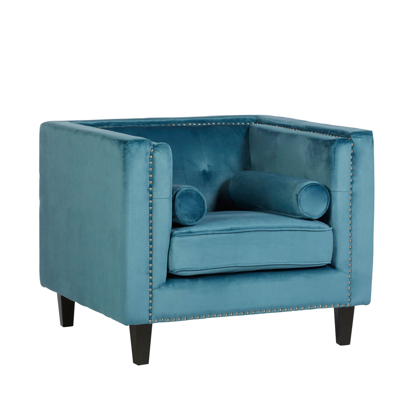 Felis Blue Velvet Chair