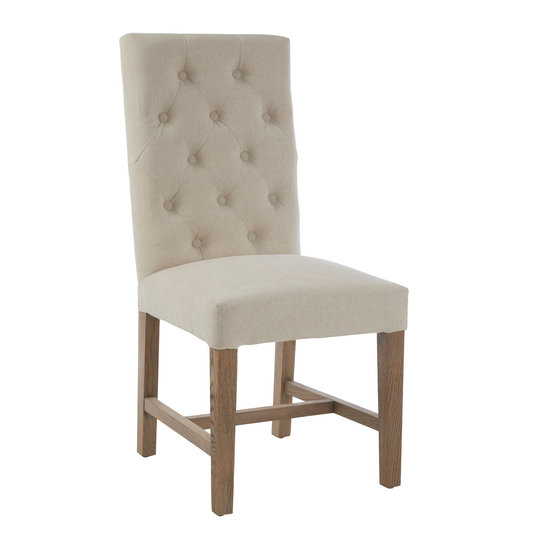 Lion Beige Linen Dining Chair