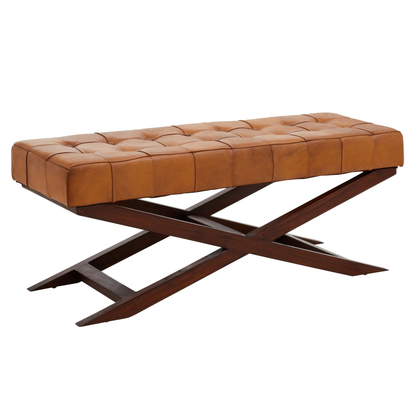 Inka Bench With Cross Base