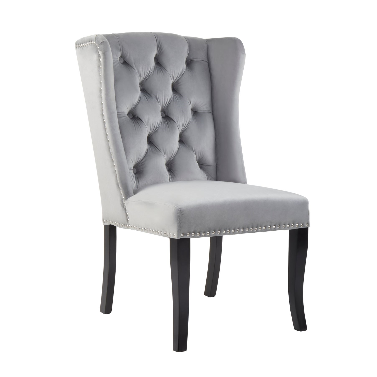 Kensi Townhouse Grey Velvet Dining Chair