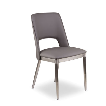 Gild Grey Leather Effect Dining Chair