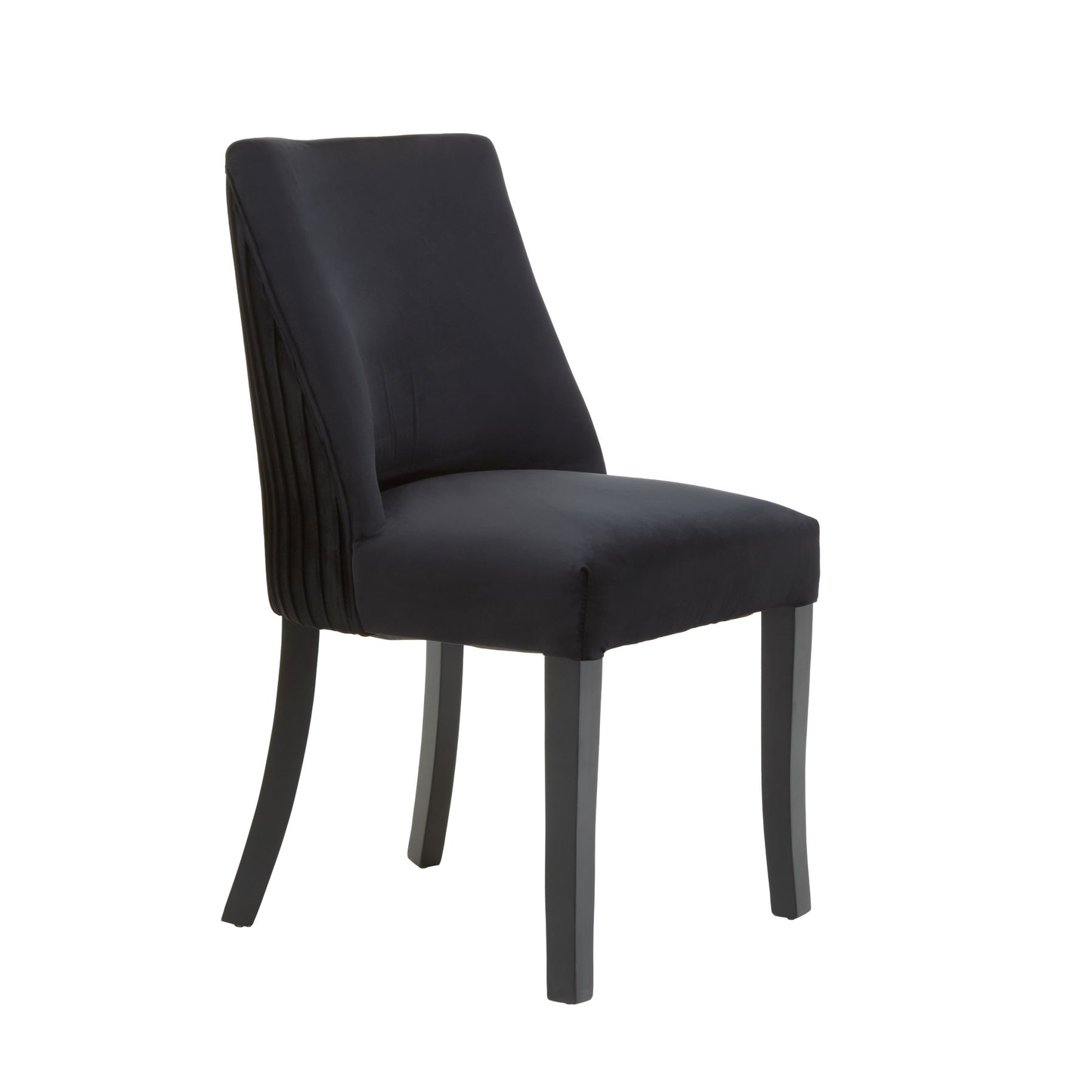 South Kensi Townhouse Black Velvet Dining Chair