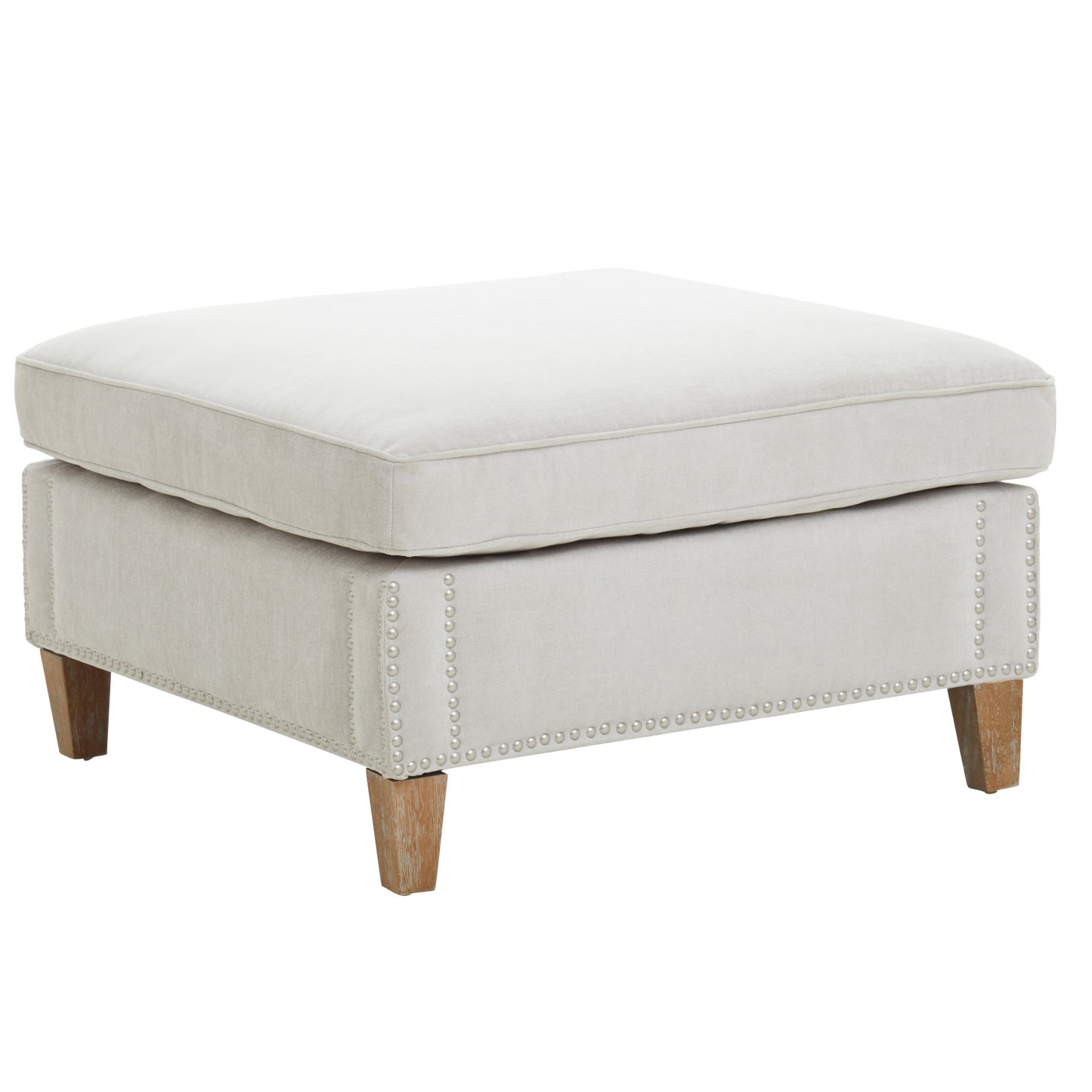 Suttan Grey Fabric Footstool