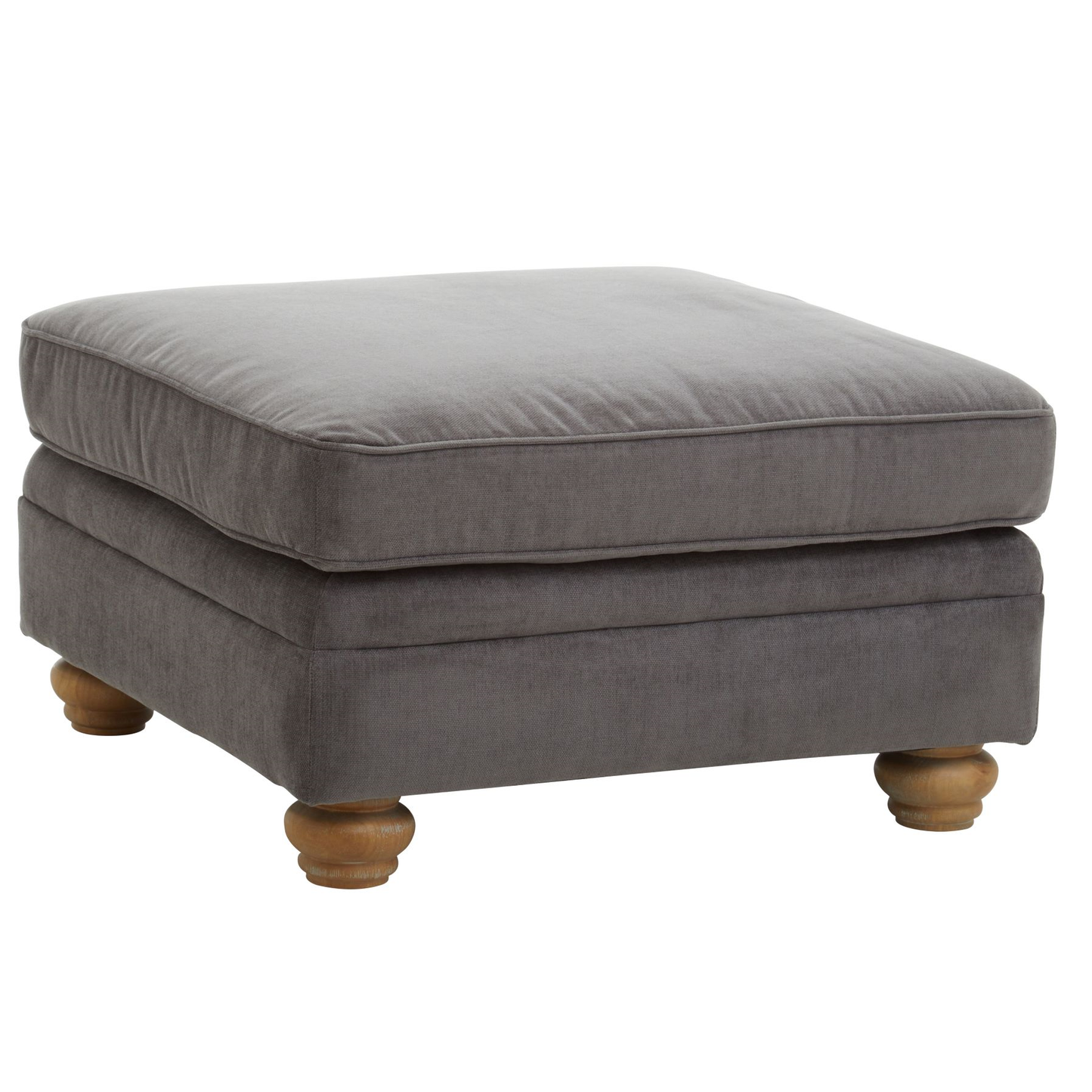 Spenca Grey Fabric Footstool