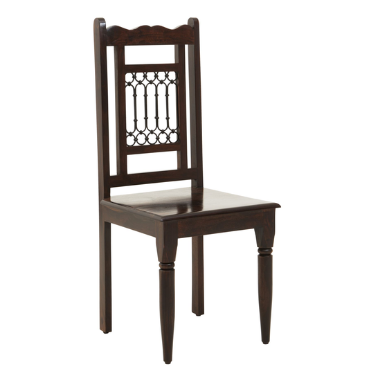 Trina Dark Sheesham Wood Dining Chair