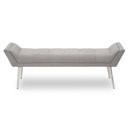 Gildi Grey Bench With Angular Base