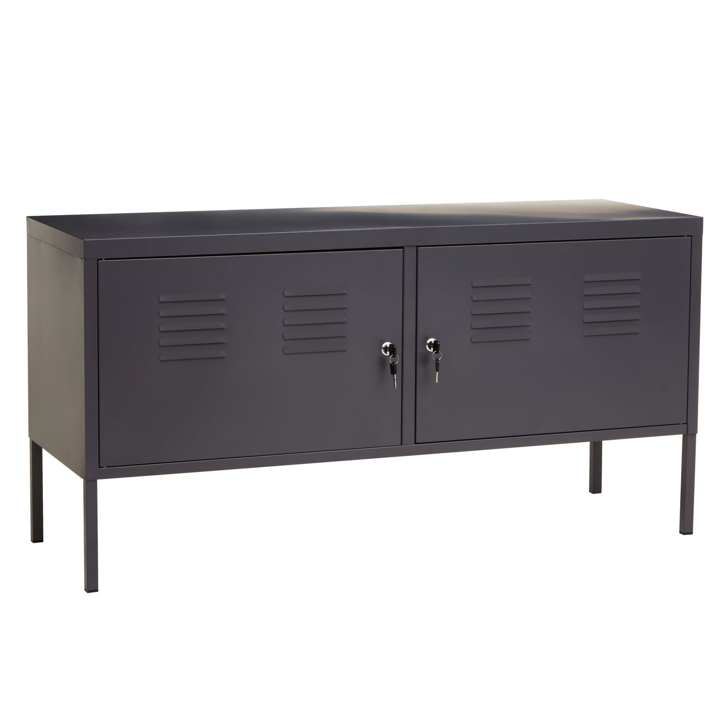 Acade Two Door Grey Locker Cabinet